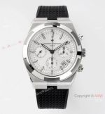 8F V2 Swiss Replica Vacheron Constantin Overseas Chronograph 5500V White Dial Watch